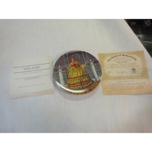 Gone with the wind Melanie collectors plate KNowles with COA